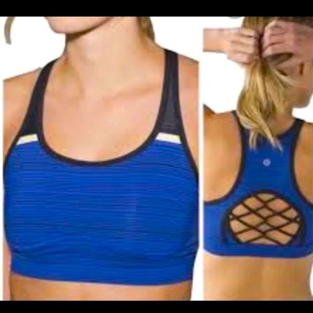 Lululemon Sweaty Or Not Strappy Cut Out Sports Bra